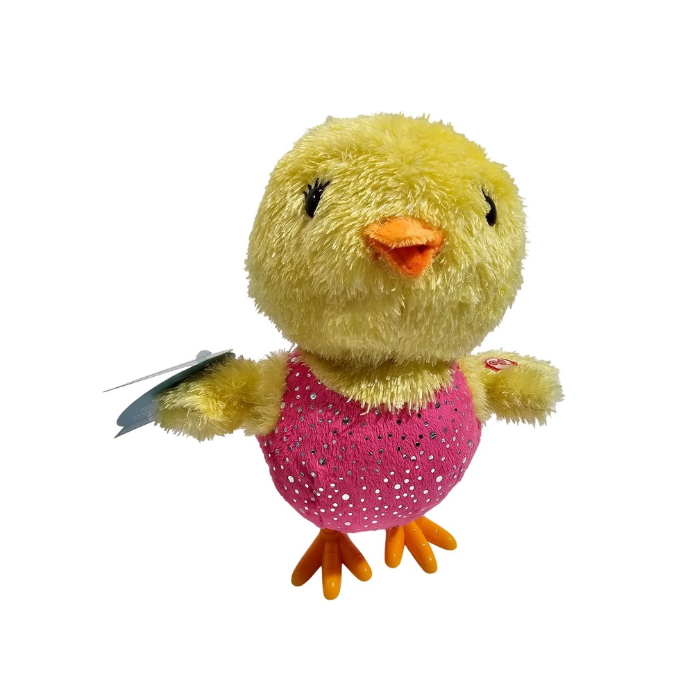 Hallmark Flappy Happy Chick Animated Plush Singing Dancing Girls Just Wanna Fun